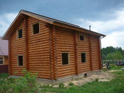 Строительство дома из оцилиндровки - 1